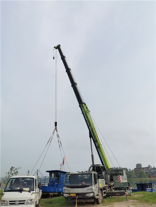 阿克陶县桥梁建设吊装案例